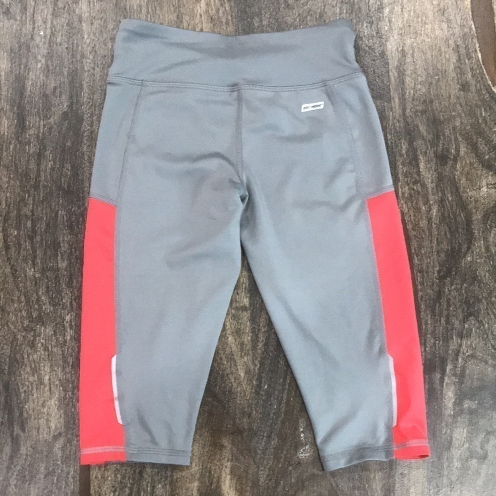 Danskin Now Girls Leggings, M (7/8), Gray & Red/Pink - Picture 4 of 8